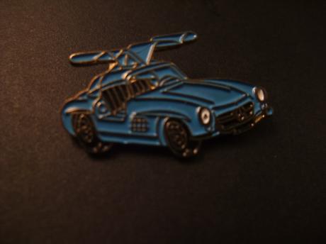 Mercedes Benz 300 SL met vleugeldeuren donkerblauw